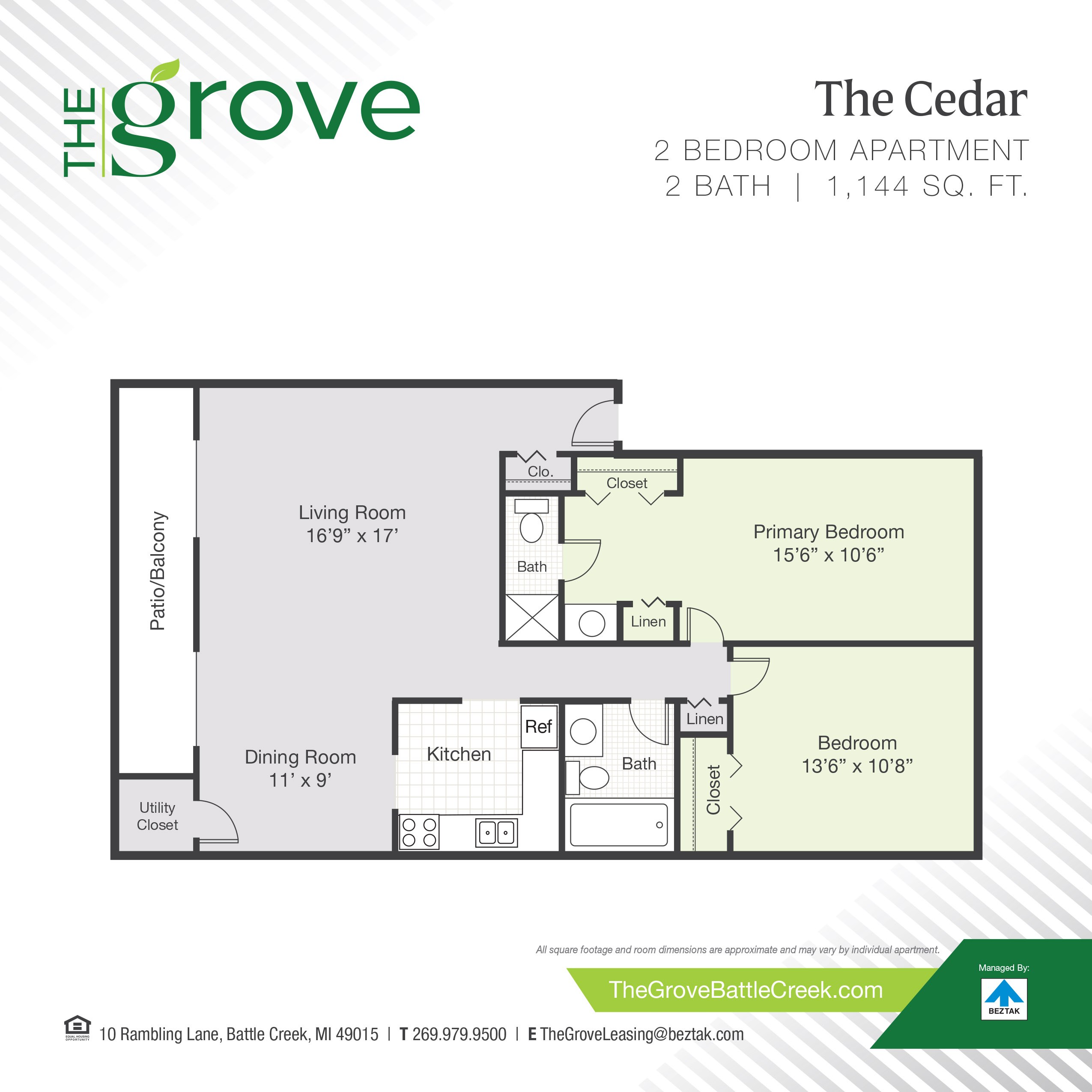 The Cedar floor plan